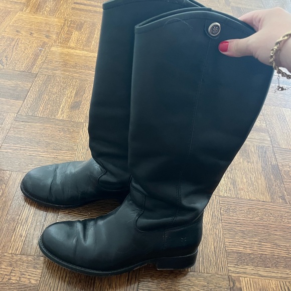 Frye Wide Calf Melissa Button Boots - Picture 3 of 4